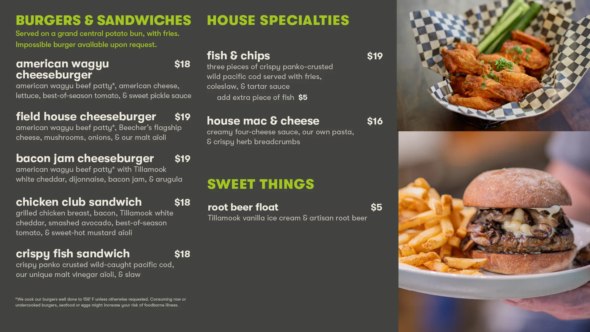 Lunch & Dinner Cont. - Mill Creek